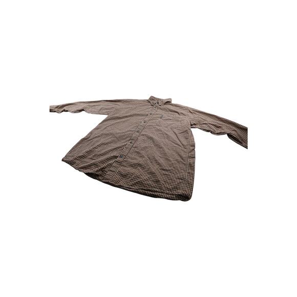 Columbia Brown Plaid Button Up Long Sleeve Shirt Men's XLT - Picture 3 of 7